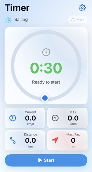 Timer mode on iPhone