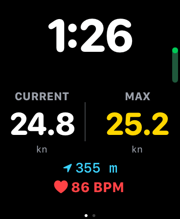 Smartwatch UI screenshot