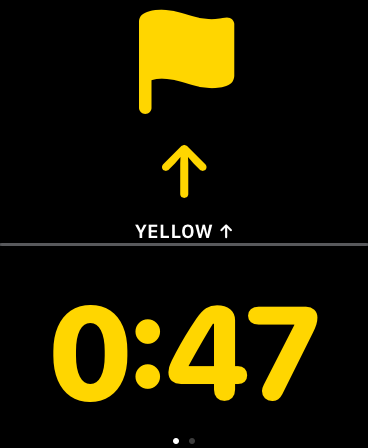 Smartwatch UI screenshot
