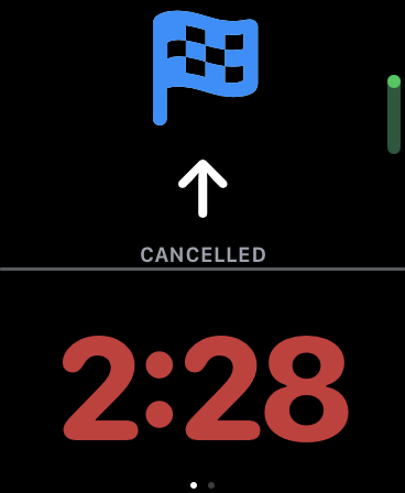 Smartwatch UI screenshot