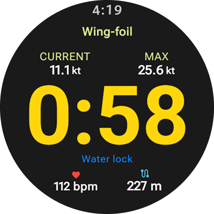Wear OS timer screenshot